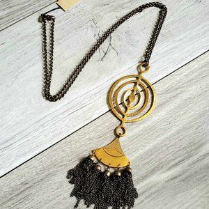 Ornamental Things Tribe Necklace Aged Brass NEW!